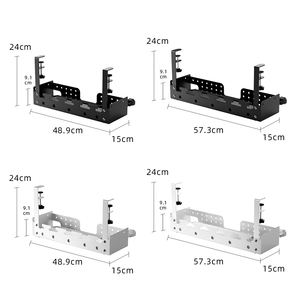 Desk Organizer - Panneau de gestion des câbles sous