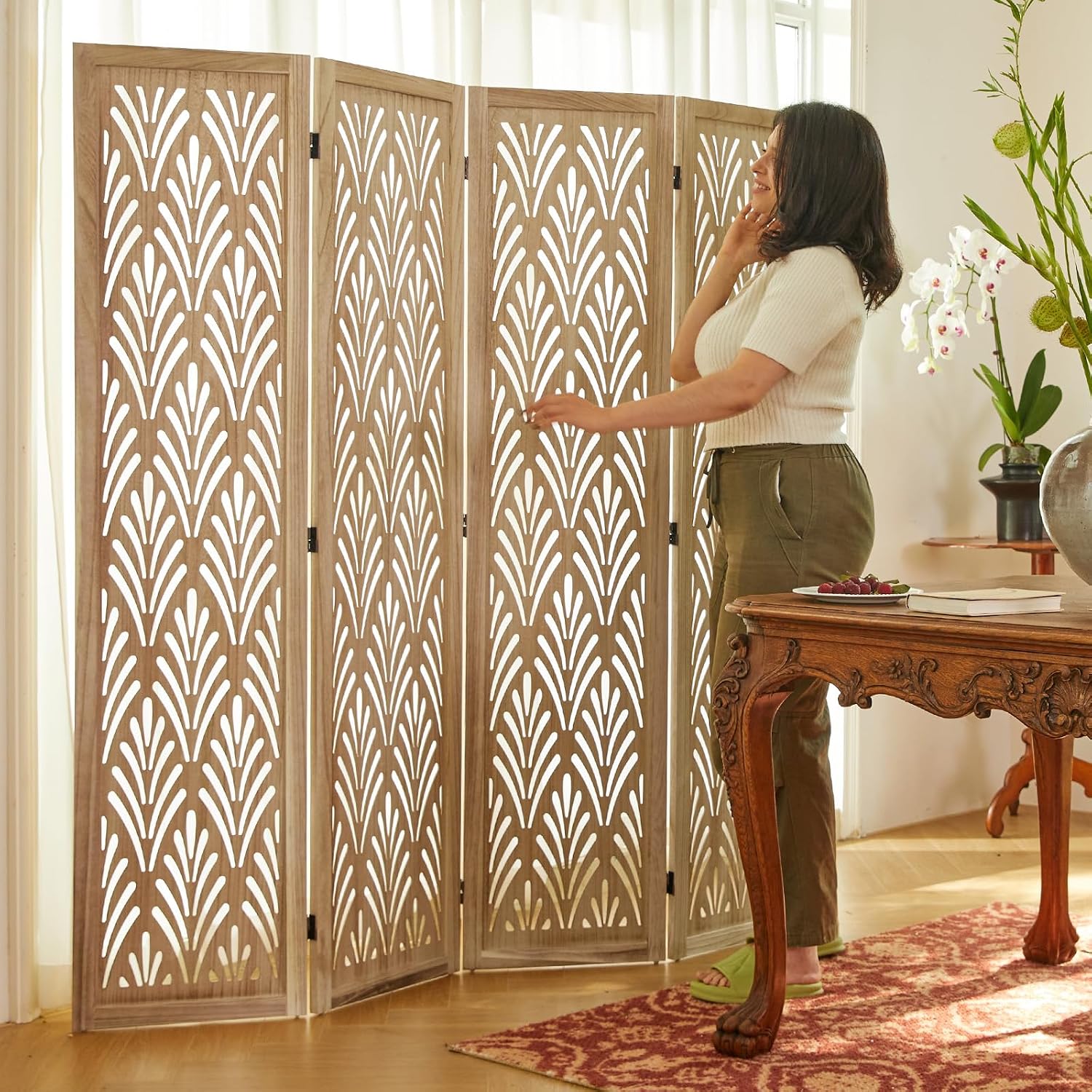 Paravent pliant en bois de 1,7 - Partition Screen Divider avis et prix